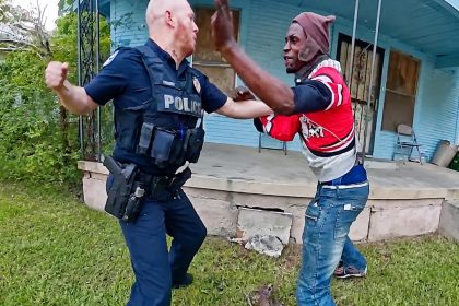 Female Officer Challenges Suspect To Fight Before Chaotic Arrest